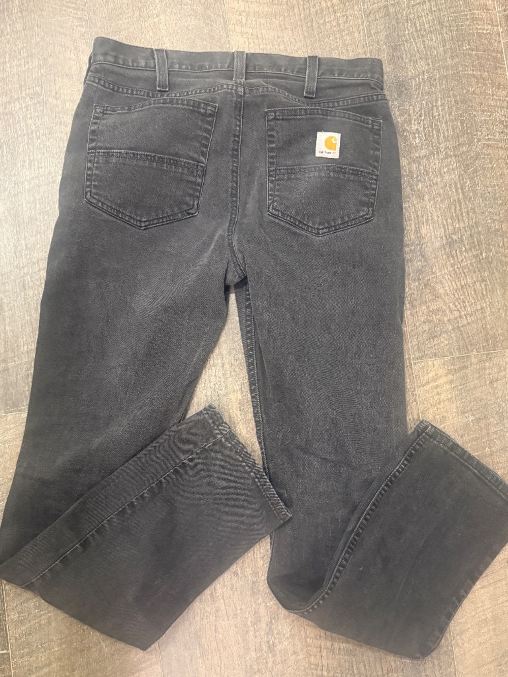Carhartt Rugged Flex Relaxed Fit 5-Pocket Straight Leg Jeans Black 32x34